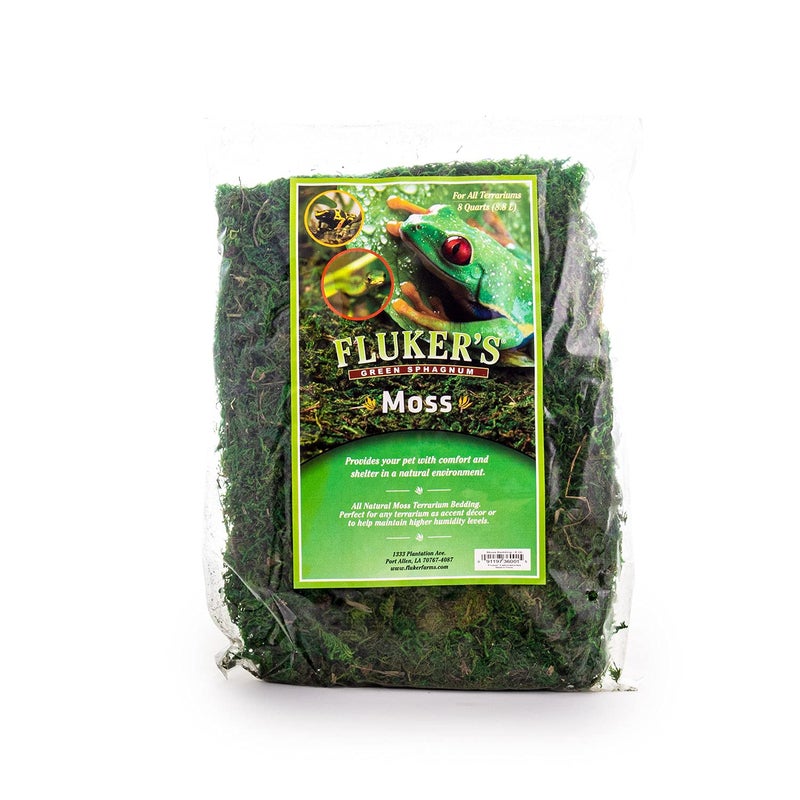 Fluker's Green Reptile Terrarium Moss, 8,Quart, Black - Image 1